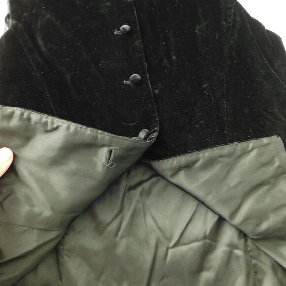 Vintage Scott McClintock Black Velvet Top Formal Sleeveless Embroidered NOS Y2K - Picture 6 of 14